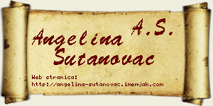 Angelina Šutanovac vizit kartica